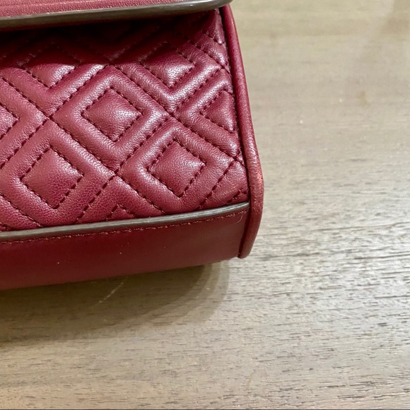 Tory Burch Fleming Garnet Convertible Shoulder Bag - Picture 12 of 16
